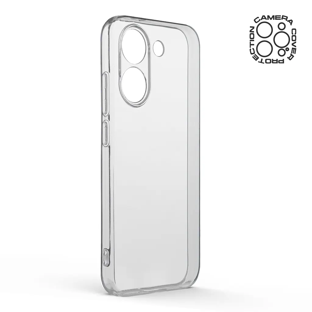 Прозрачный чехол для Xiaomi Poco X8 Pro 5G с защитой камеры, тонкий, силиконовый, бесцветный, ударостойкий, противоударный бампер c закрытой камерой, ArmorStandart (ARM90703) - фото 2