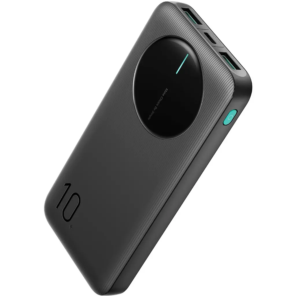 Універсальна мобільна батарея Joyroom 10000mAh 12W 2xUSB-A, USB-C In/Out, Чорний (JR-PBF12) - фото 2