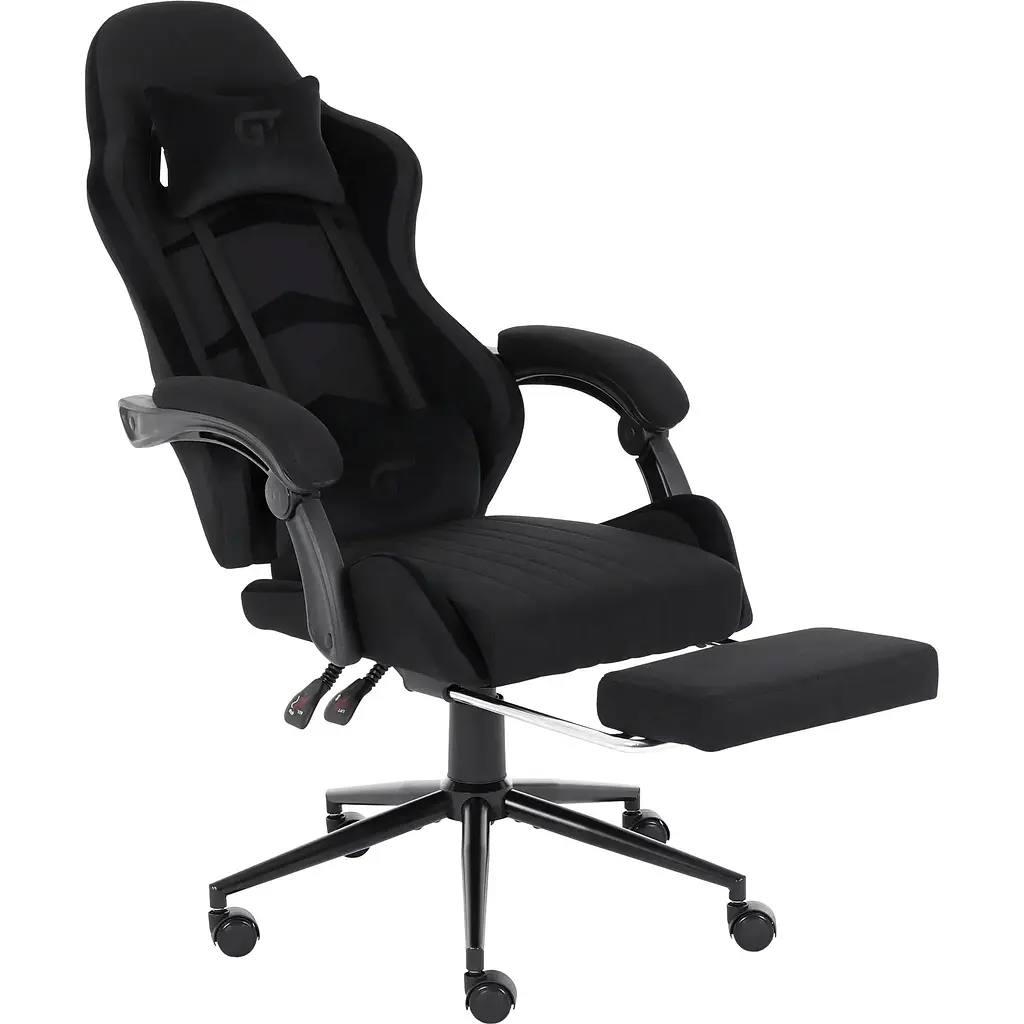 Геймерське крісло GT Racer X-2324 Fabric Black Suede [120755] - фото 4