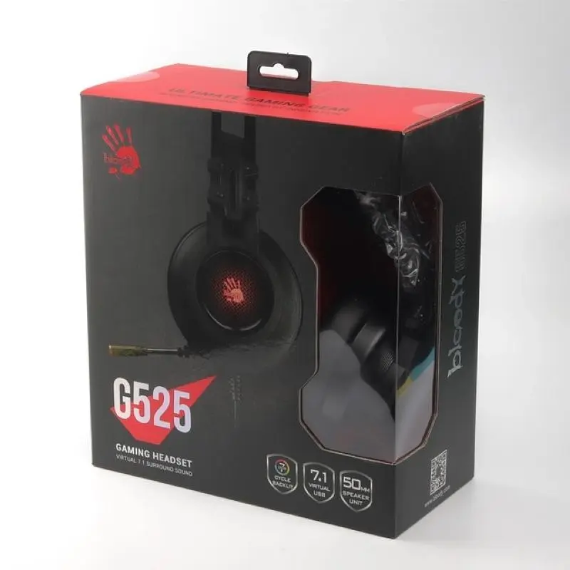 Гарнітура ігрова Bloody G525 Black (4711421946667) - фото 4