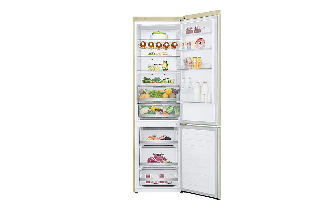 Холодильник LG GW-B509SEDZ203см 2 дв холодильне відділення 277 л морозильне відділення 107 л A++ NF Лін Зона свіжий Диспл зовнішній Бежевий (GW-B509SEDZ) - фото 2