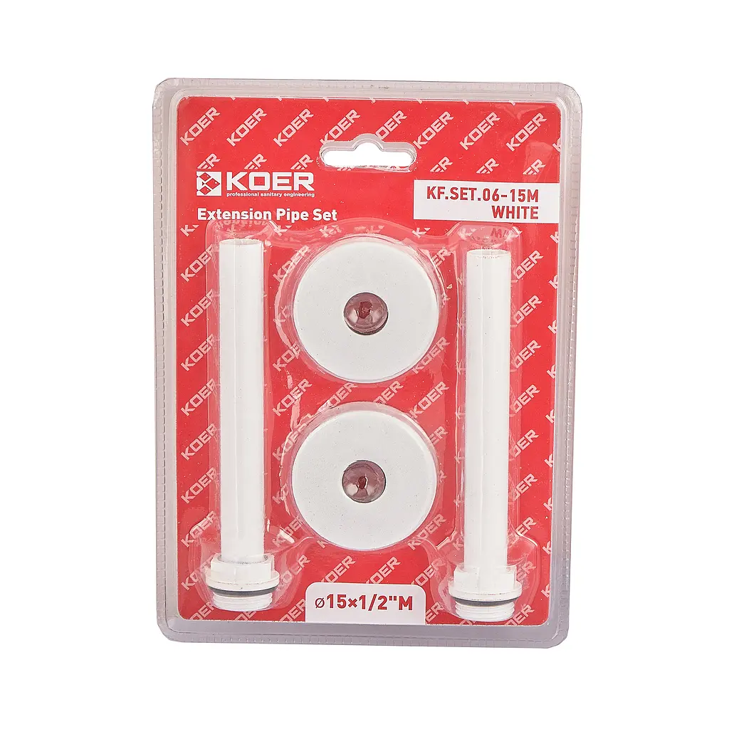 Комплект подовжувачів Koer Kf.SET.06-15M d15x1/2M білий, white KR5848 - фото 4