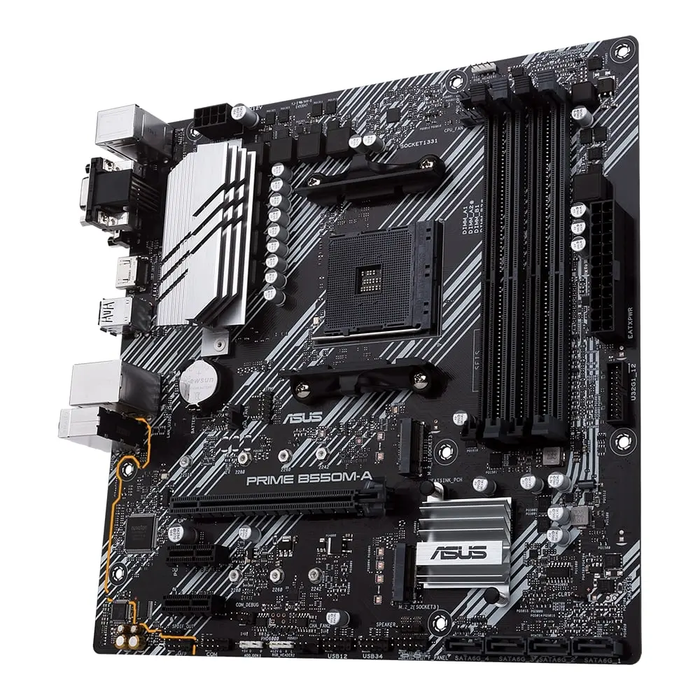 Материнская плата PRIME B550M-A sAM4 B550 4xDDR4 M.2 HDMI DVI D-Sub mATX Asus teh0019037 - фото 4