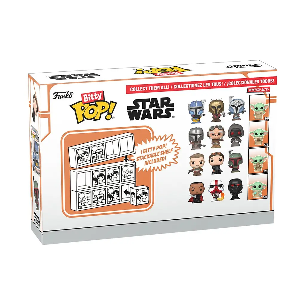 Набор подарков Funko POP Bitty: Mandalorian - Mandalorian 4pk det0018256 - фото 2