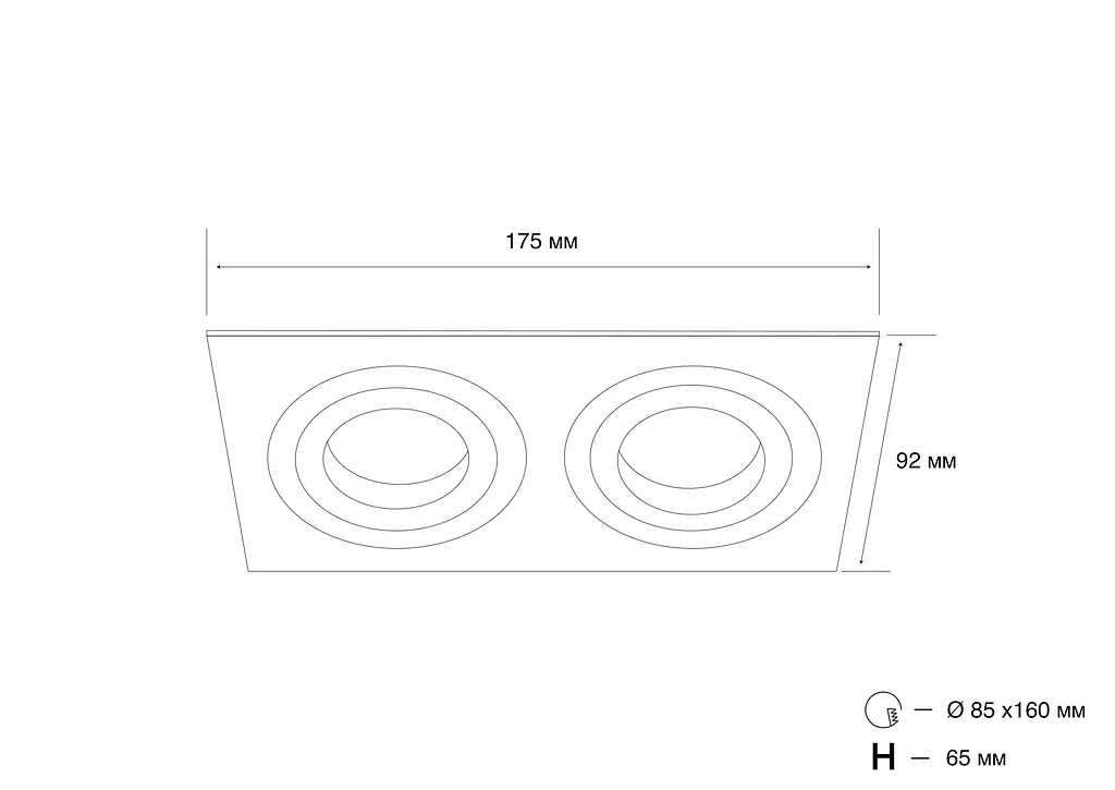 Точечный светильник MJ-Light SN-102S BK - фото 3