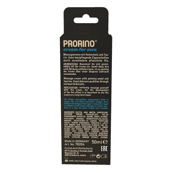 Крем эрекционный для мужчин Rino Strong Cream, 50 мл - фото 2