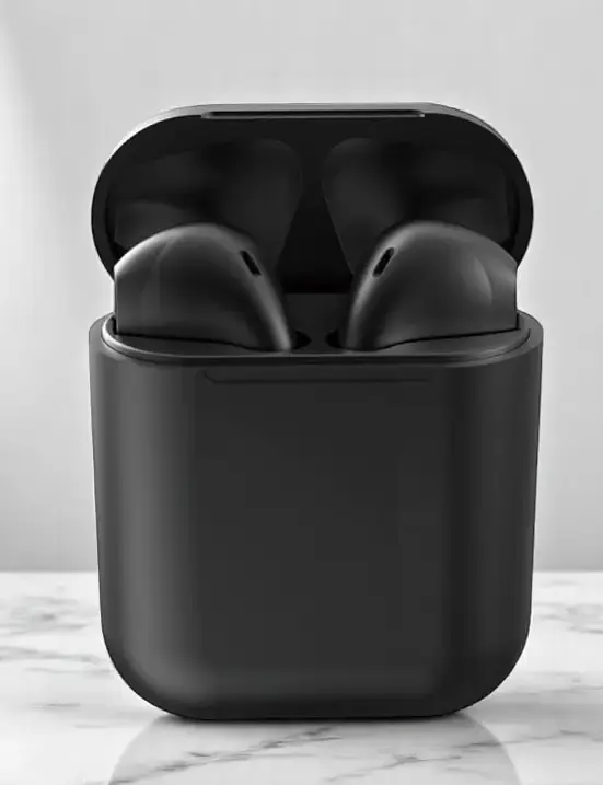 Бездротові навушники inPods i12 TWS Bluetooth 5.0 сенсорні з магнітним кейсом чорні (SKU-137) - фото 6