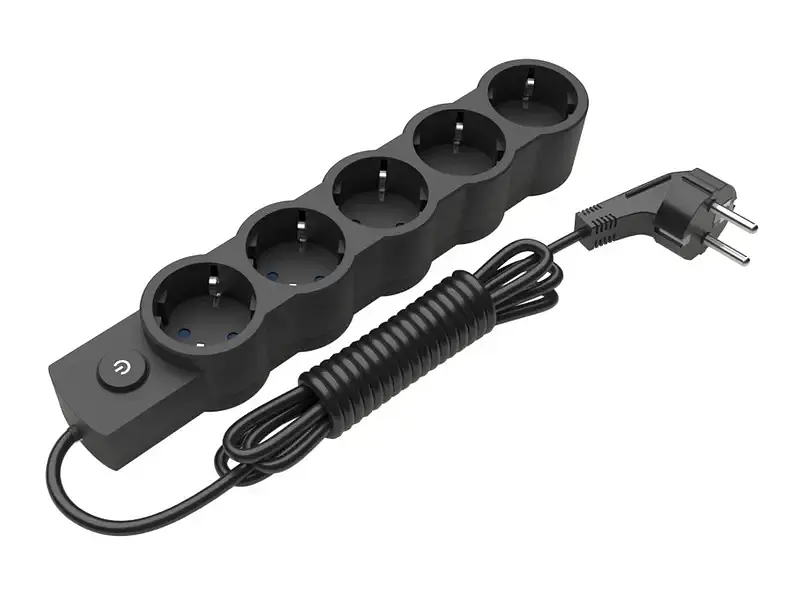 Мережевий фільтр-подовжувач Electrum 3м Black (C-ES-1548)