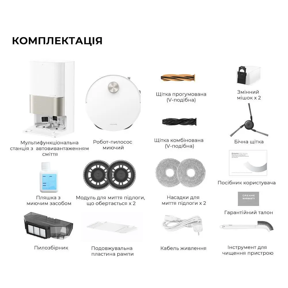 Робот-пылесос Dreame X50 Ultra Complete RLX85CE-4-WH White - фото 3