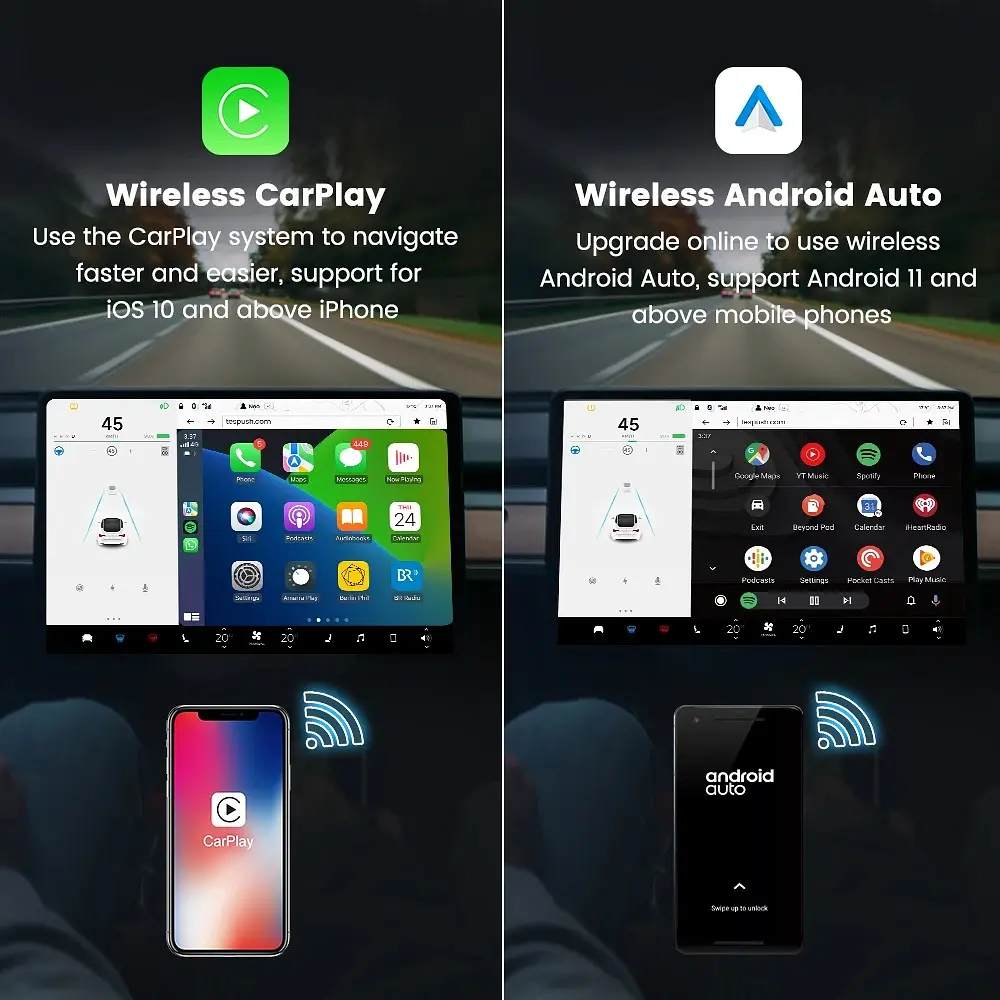 USB-адаптер CarlinKit T2C для Tesla для бездротового Apple CarPlay / Android Auto - фото 2