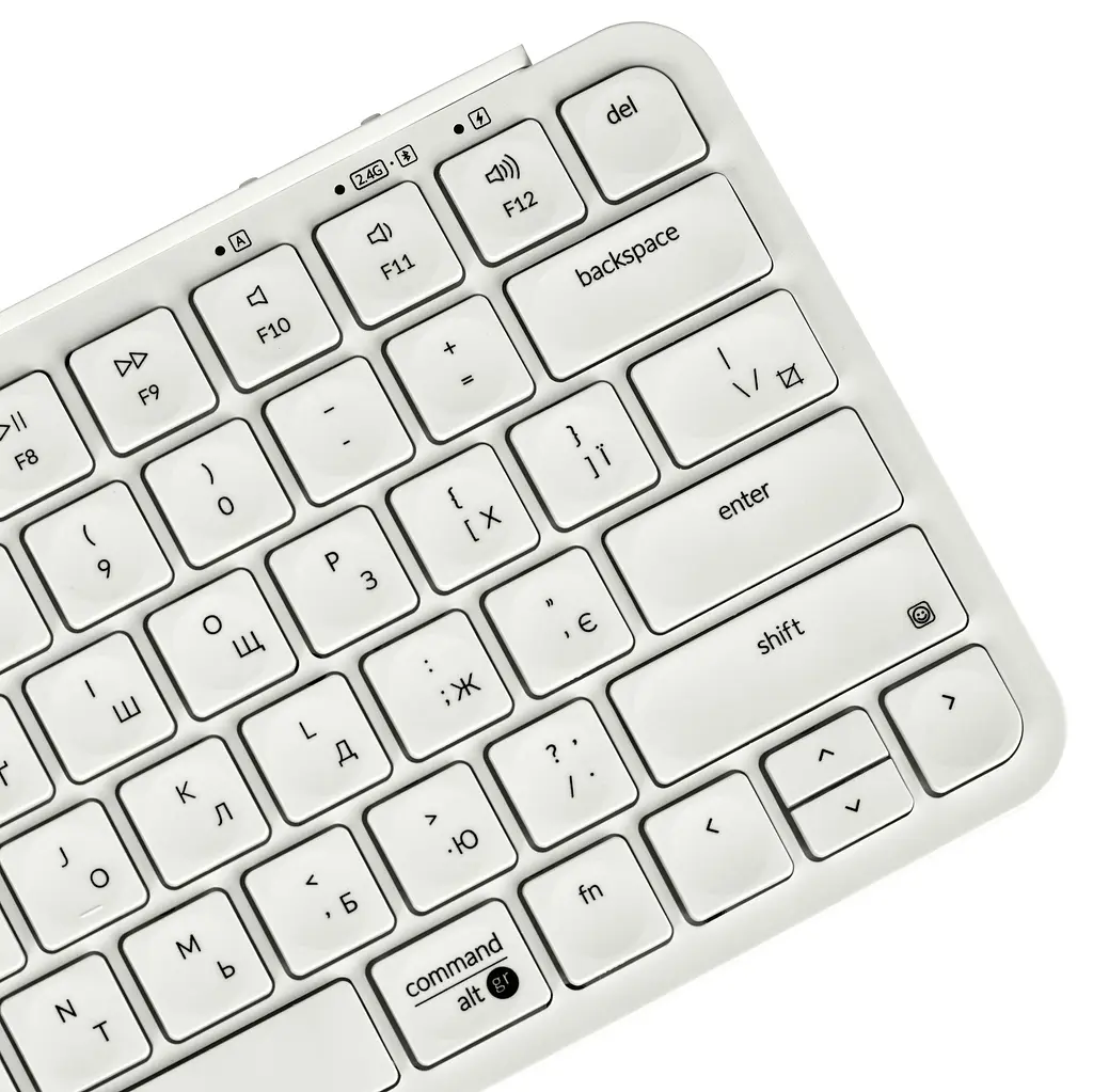 Клавіатура мембрана B1 Pro, USB/WL/BT, ivory white Keychron teh0013833 - фото 8
