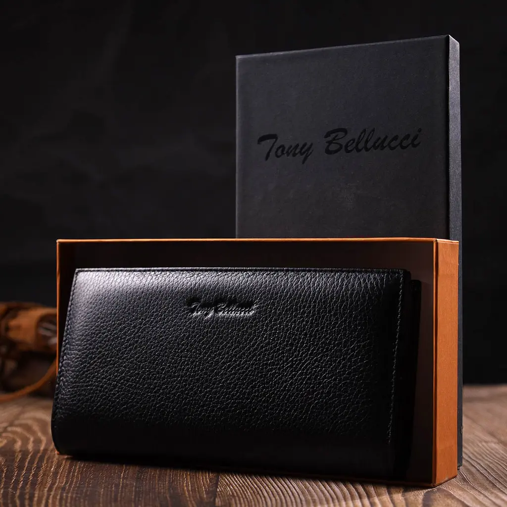 Жіночий шкіряний клатч Tony Bellucci 19х10х2 см acs0028347 - фото 8