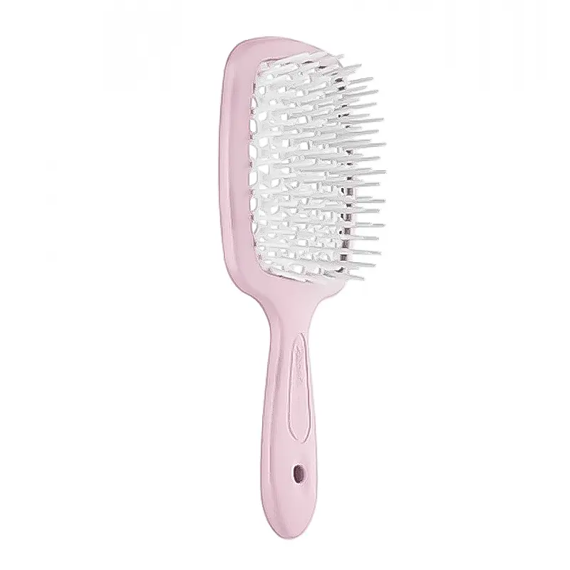 Щітка для волосся рожевий з білим SMALL SUPER BRUSH Janeke
