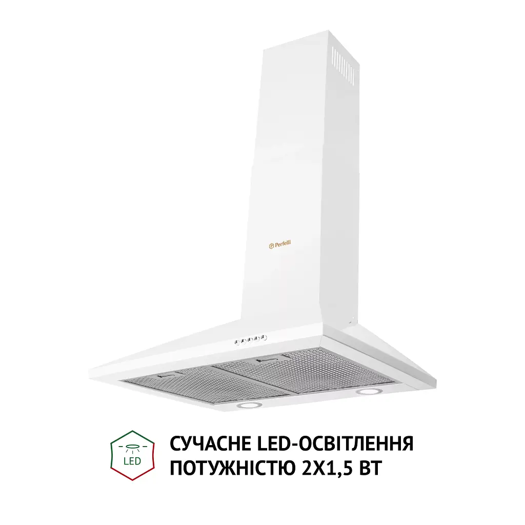 Витяжка купольна Perfelli K 6210 WH 700 LED - фото 3