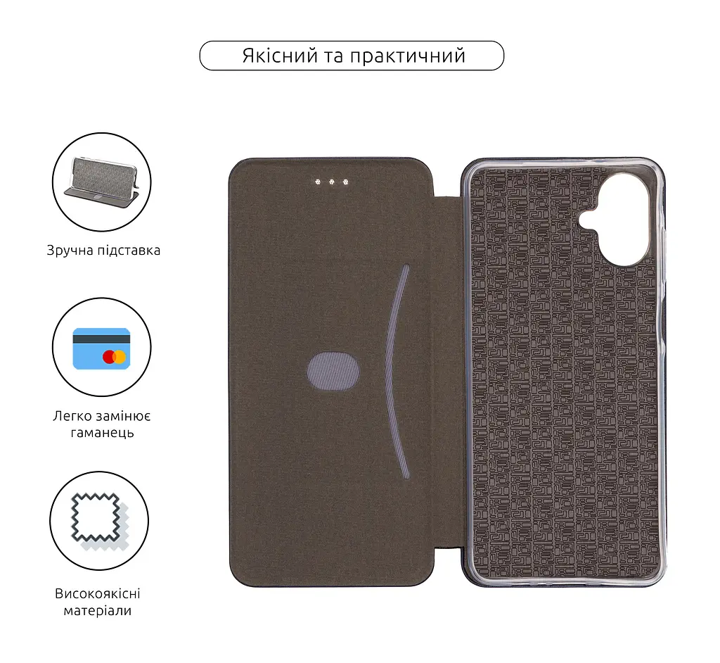 Чехол-книжка для Samsung Galaxy A07 4G (A075), G-Case, синий, кожаный чехол-книжка из экокожи (PU) и TPU, с магнитом, с подставкой и вместительным кардхолдером, противоударный, защита всего корпуса, ArmorStandart (ARM86781) - фото 3