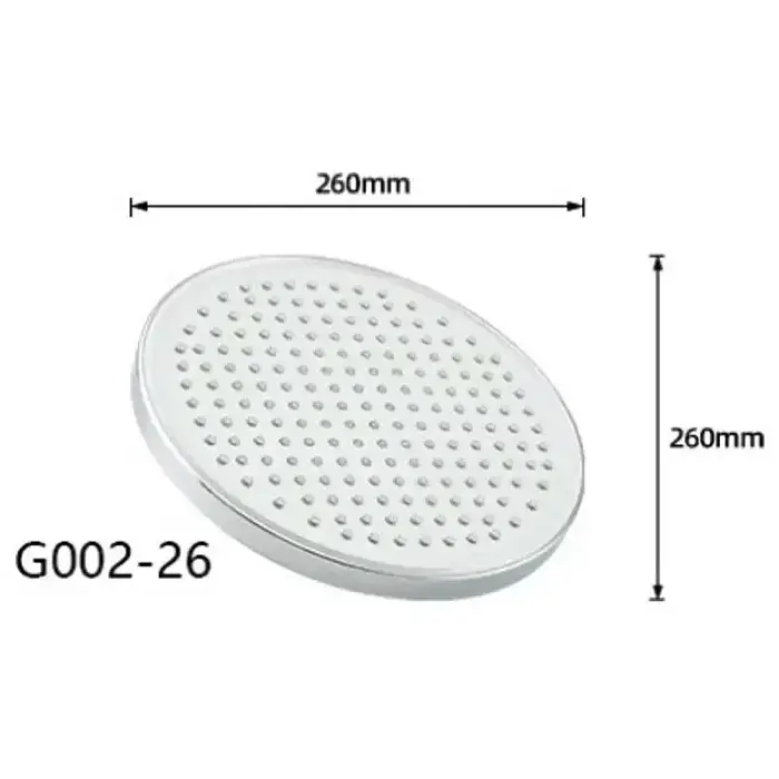 Тропический душ Gappo G002-26, Ø260 мм, белый/хром, Хром - фото 2