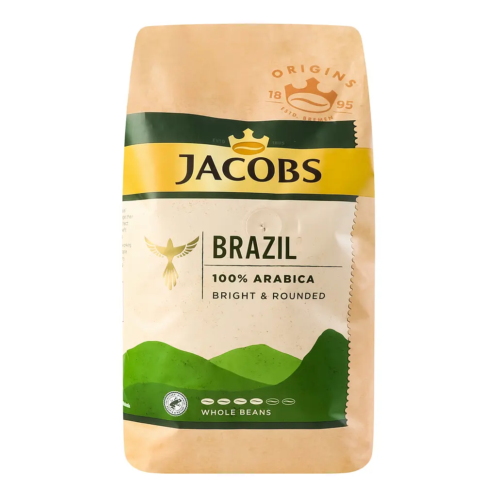 Кава в зернах Jacobs Origins Brazil, 1 кг (874995) - фото 2
