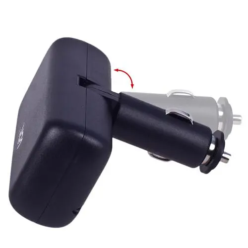 Автомобільний розгалужувач прикурювача VOIN 2 виходу 2USB 2400mA 12/24V Кутовий (SC-2004) - фото 4