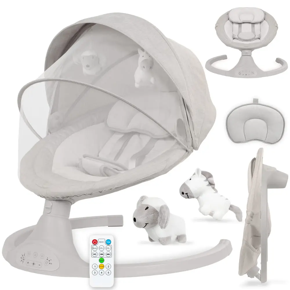 Електричний шезлонг-гойдалка Kidwell Luxi Light Melange (5901130084814) - фото 2
