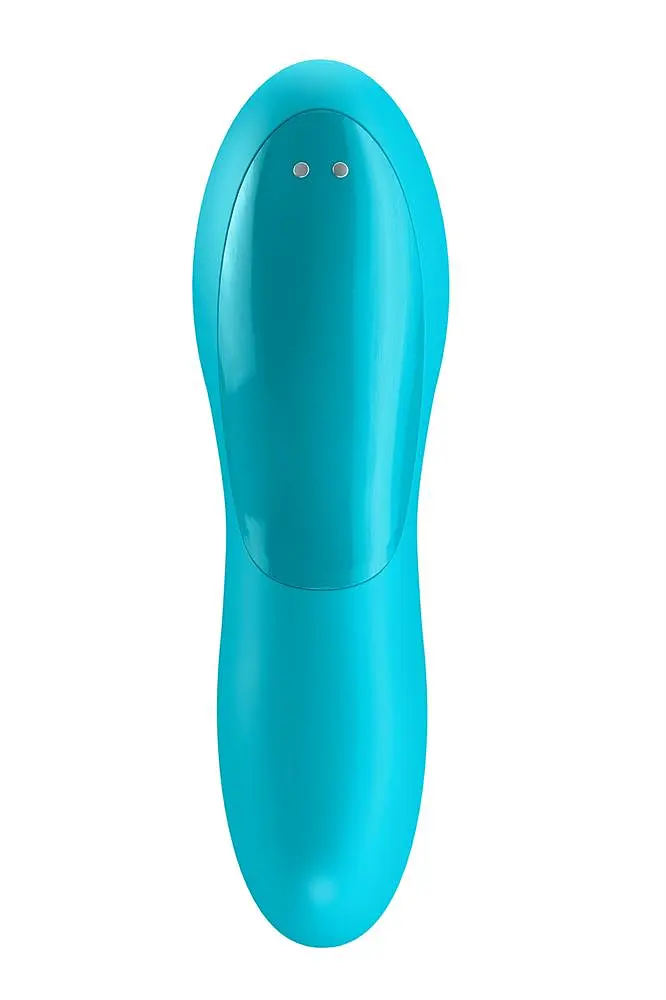 Вібратор Satisfyer Teaser Light Blue на палець, 12х3.5 см блакитний - фото 4