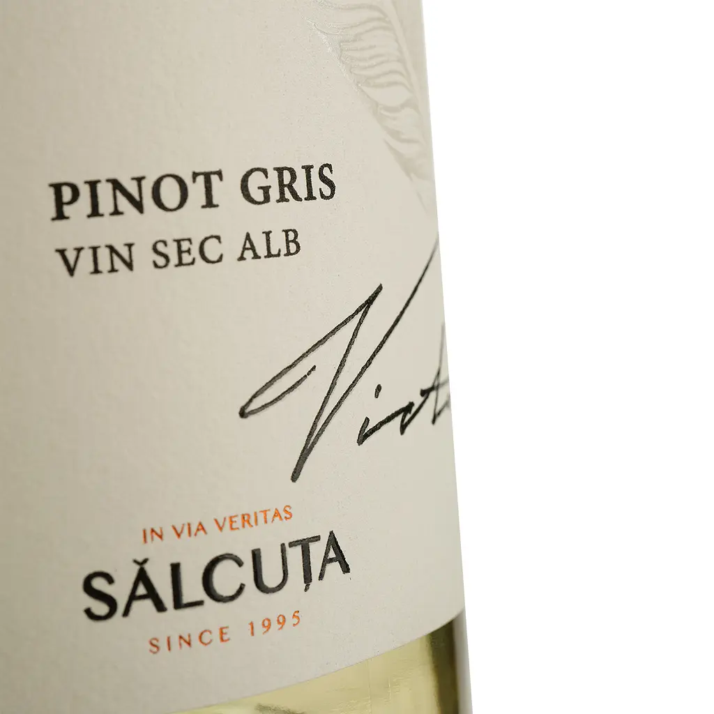 Вино Salcuta Epizod Pinot Gris, біле, сухе, 0,75 л - фото 3