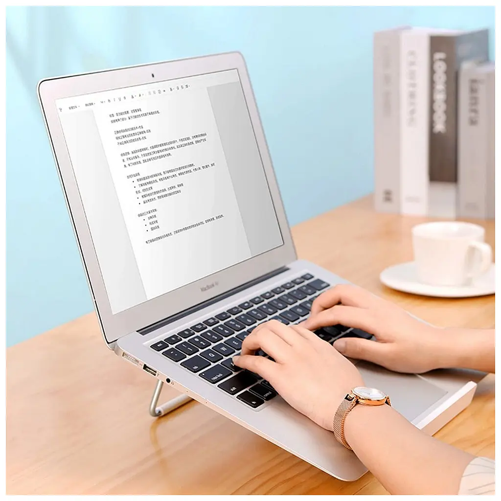 Підставка до ноутбука Ugreen LP230 Foldable Desktop Laptop Stand Silver (80348) - фото 7