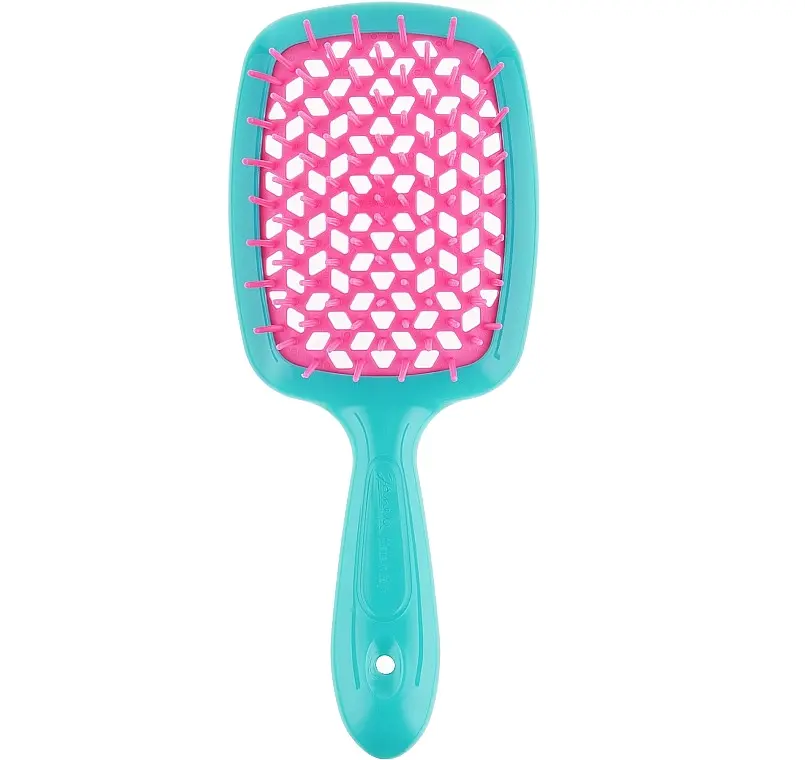 Щітка для волосся бірюзовий з рожевим Superbrush Janeke