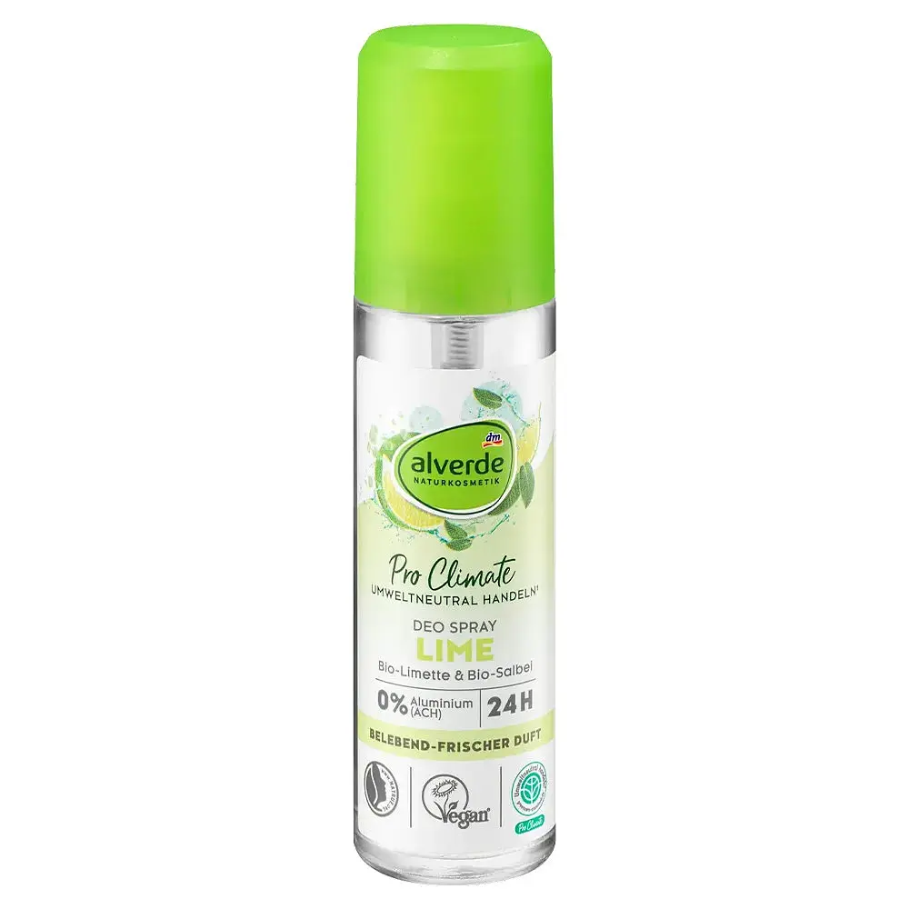 Дезодорант-спрей Alverde Naturkosmetik Pro Climate Lime з органічним лаймом 75 мл