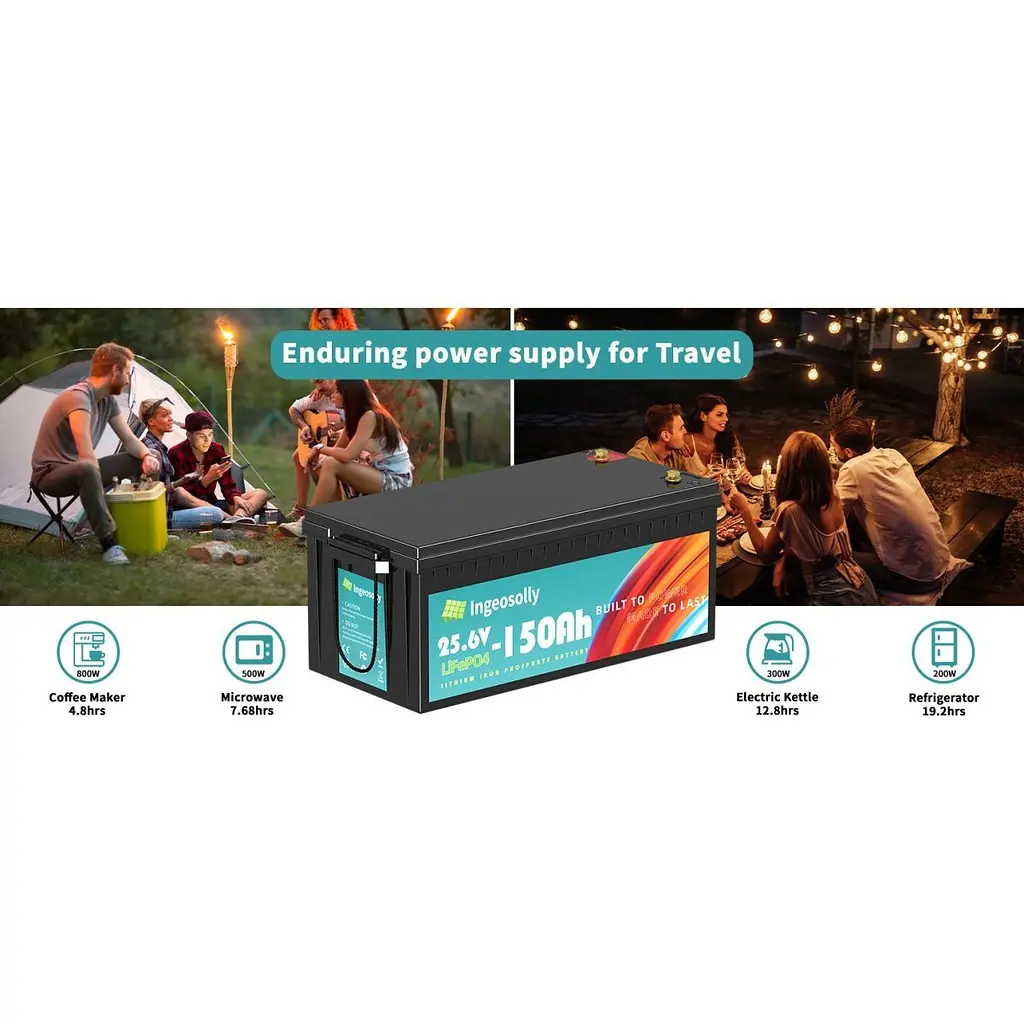 Аккумулятор Ingeosolly LiFePO4 24V 25.6V/150Ah/3840Wh [IN-24-150] [125491] - фото 7