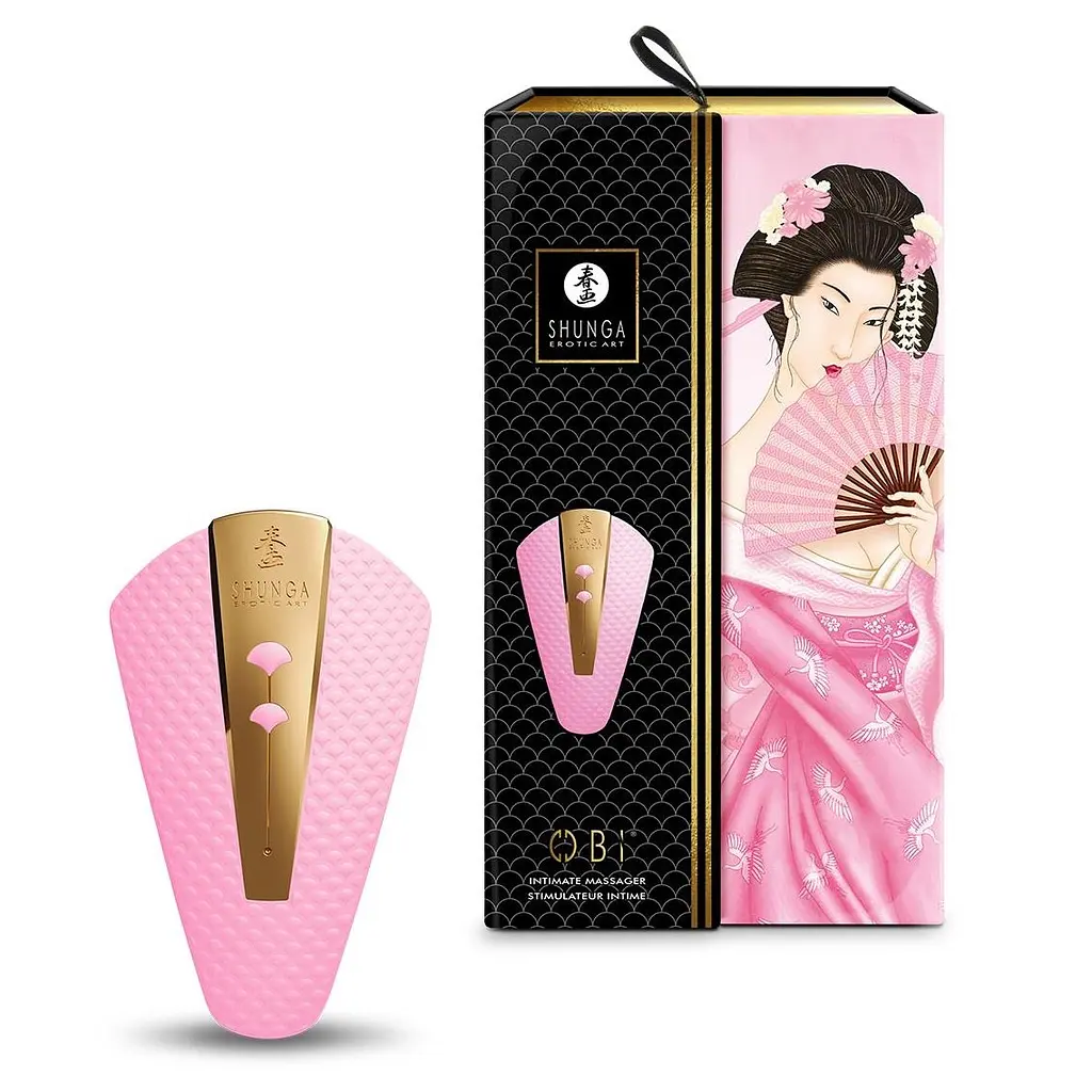 Вібратор Shunga Obi Intimate Massager Light Pink для клітора, 11.5х7 см світло-рожевий - фото 6