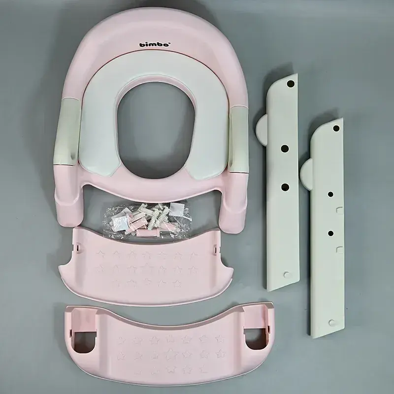 Дитяче сидіння на унітаз зі сходами Bimbo 31×34×11 см - фото 2