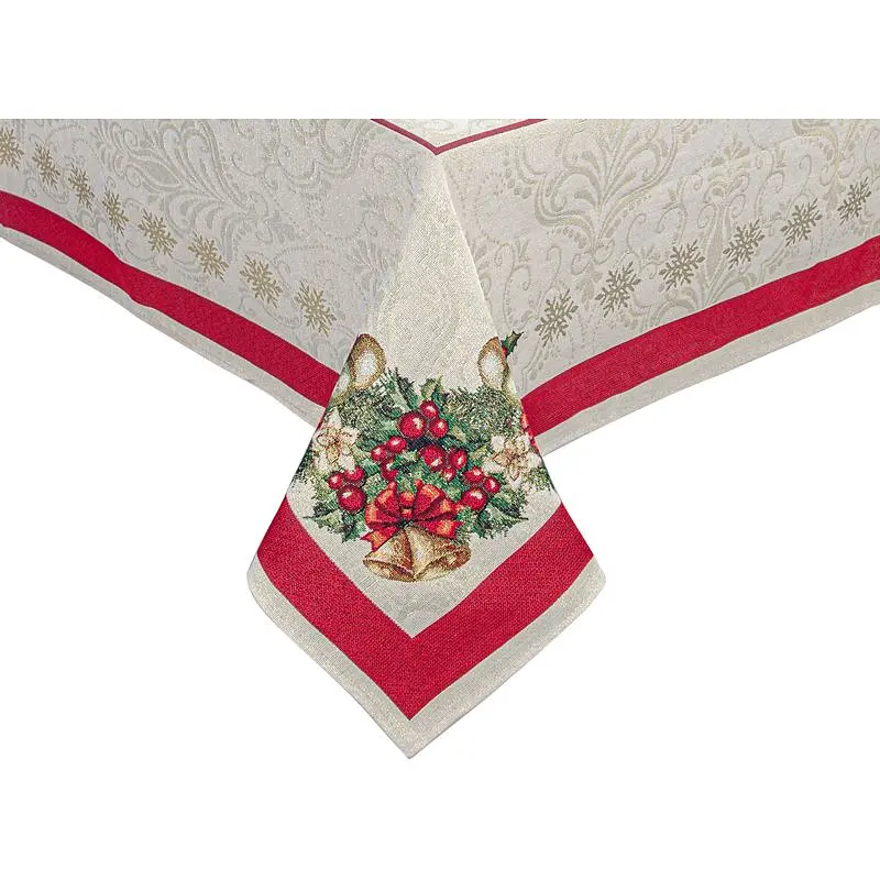 Скатерть Lefard Home Textile Corona Natale гобеленовая 140х140 см (716-153) - фото 3