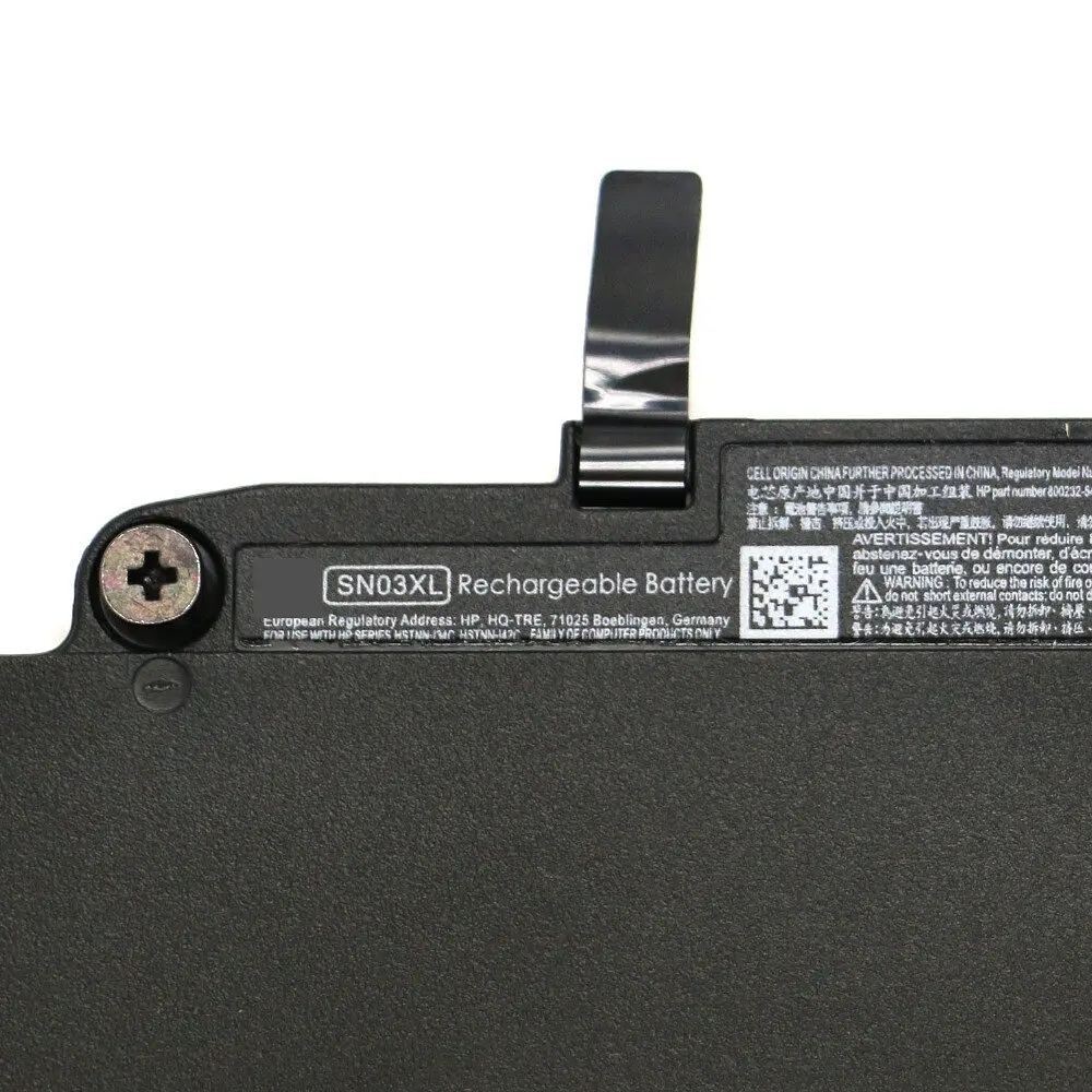 Акумулятор для ноутбука CNP HP EliteBook 820 G3 SN03XL, 44Wh (3910 mAh), 3cell, 11.4V, Li-Po, чорний - фото 3