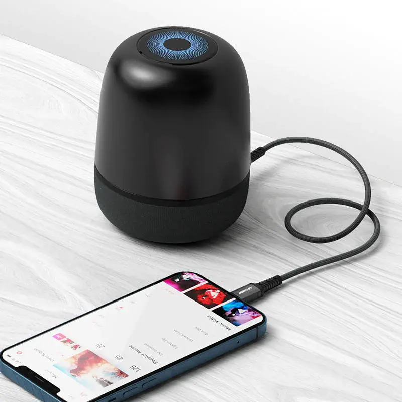 Аудіо кабель Aux Acefast C1-06 (Lightning to AUX 3.5mm) (1m) Black - фото 5