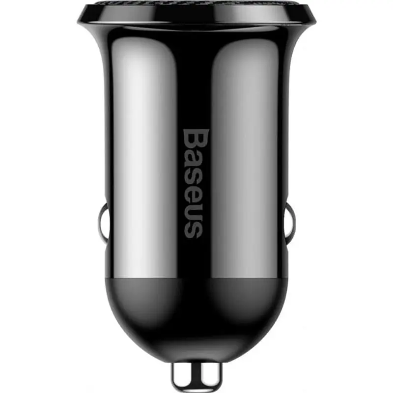 Автомобильное зарядное устройство Baseus Grain Pro 4.8A 2USB Black - фото 2