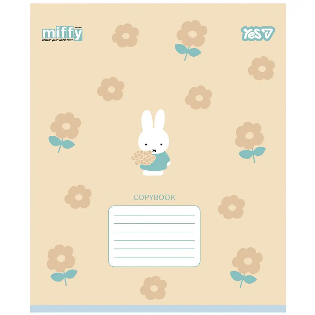 Набір зошитів Yes Miffy Flowers 12 аркушів у лінію 25 шт. (768709) - фото 4