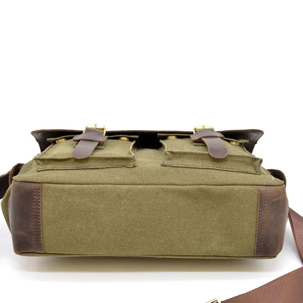 Чоловіча шкіряна сумка TARWA 27х39х12 см sum0026064 - фото 6