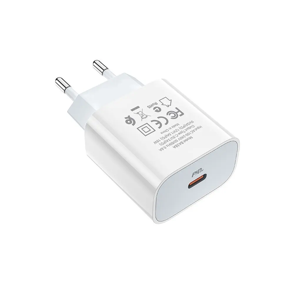 Зарядний пристрій Borofone BA38A Plus Type-C PD 20W білий - фото 3