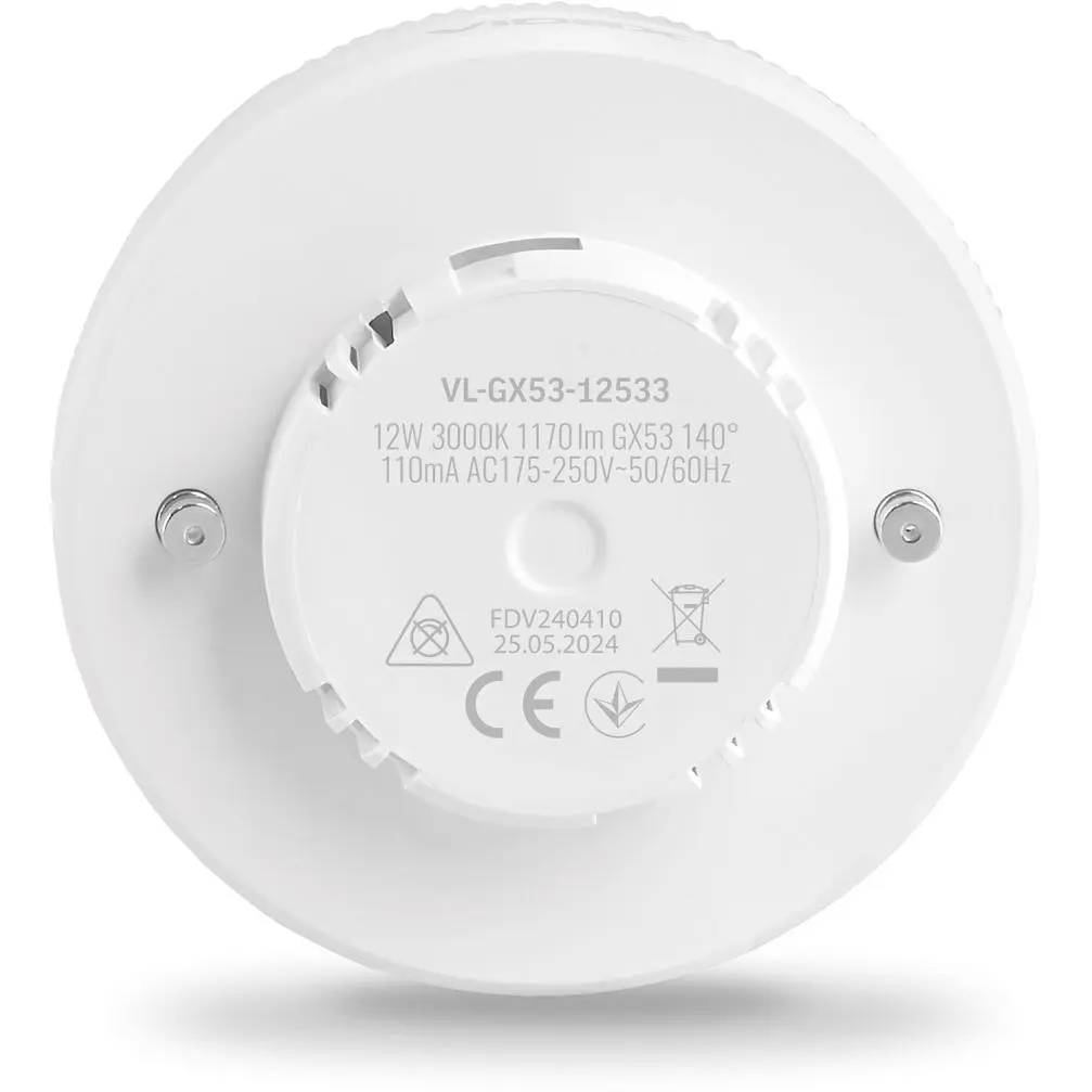 Лампа світлодіодна Videx GX53 12W 3000K (VL-GX53-12533) - фото 4