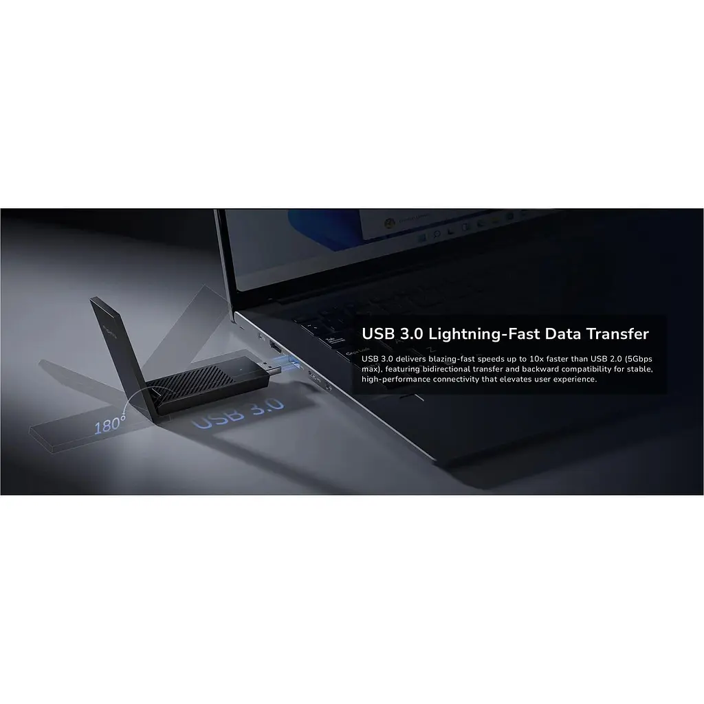 WiFi-адаптер Cudy WiFi WU5400, AX5400 Tri-Band Wi-Fi 6 / 6E (WU5400) - фото 8