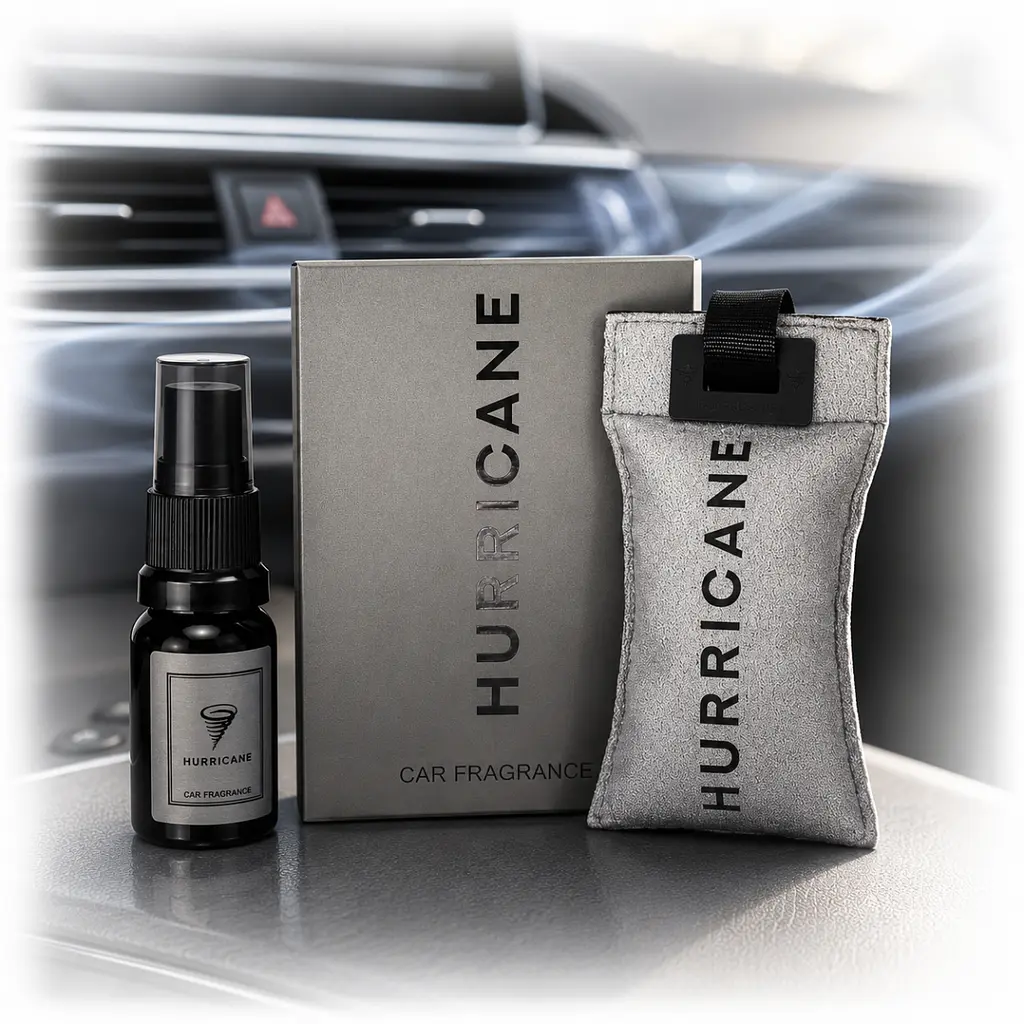 Ароматизатор автомобільний Hurricane Grey Standart Long NEW (В комплекті Спрей) - фото 4