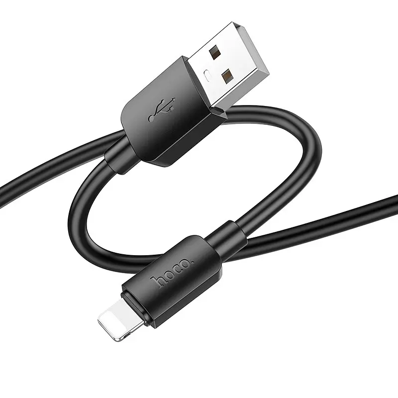 Дата кабель Hoco X96 Hyper USB to Lightning 12W (0.25m) Black - фото 3