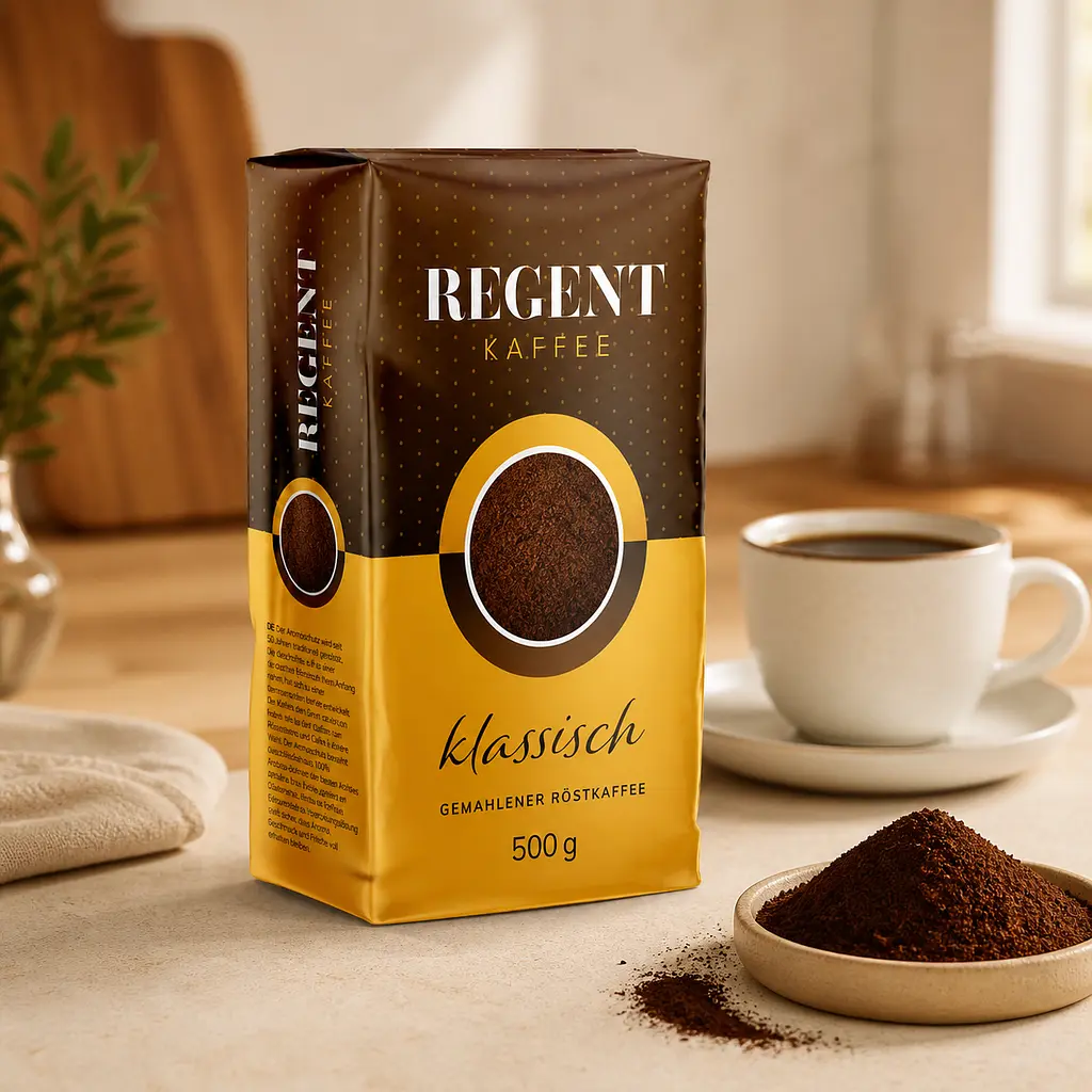 Кава мелена Regent Kaffee Klassisch 500 г для турки, френч-преса, гейзерної кавоварки та чашки - фото 4