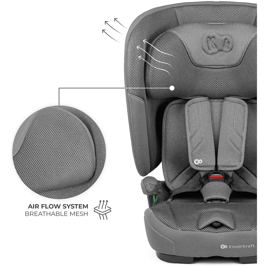 Автокресло Kinderkraft Fix2Go i-Size Grey (KCFI2GO0GRY0000) - фото 12