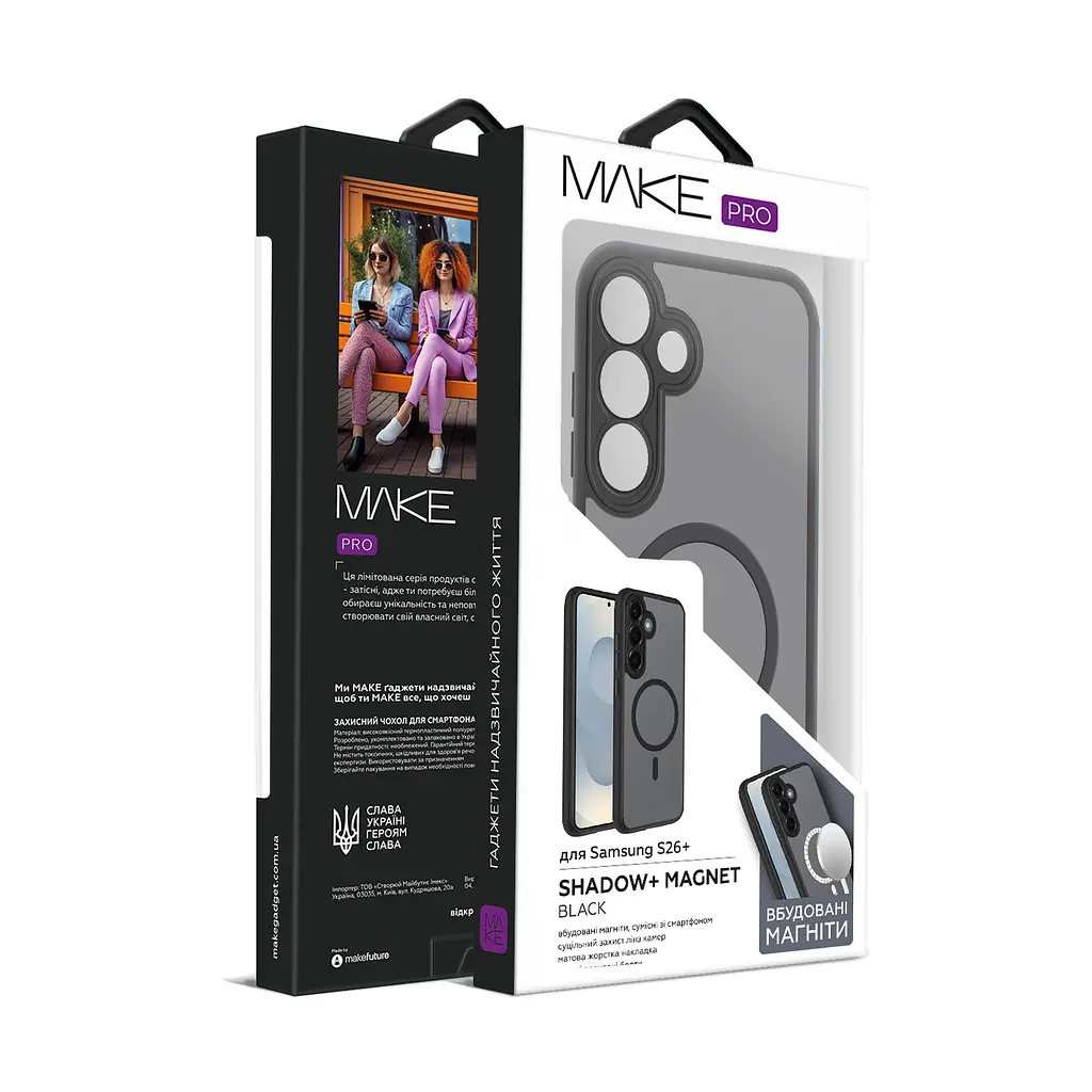 Чохол MAKE Samsung S26 Plus Shadow+ Magnet Black - фото 2