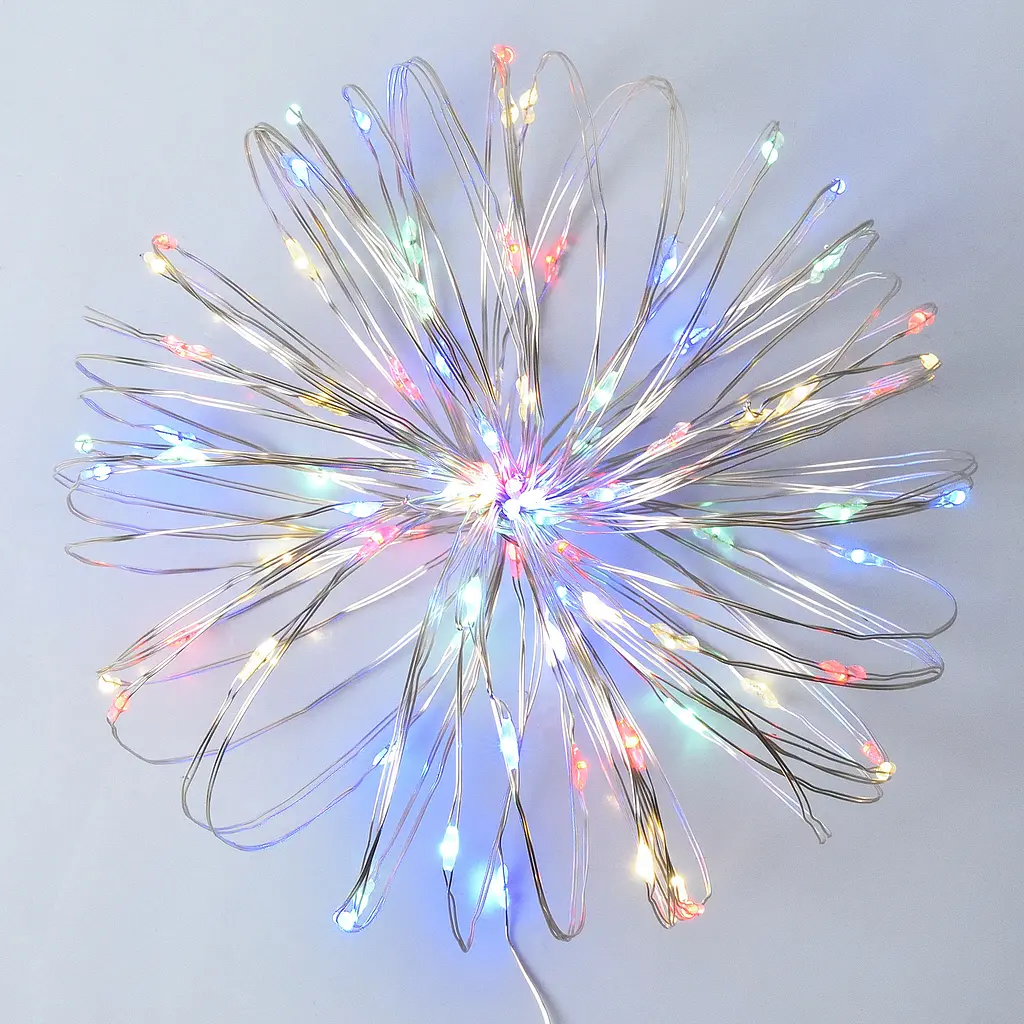 Електрогірлянда Yes! Fun нитка на мідному дроті 100 LED статична 10 м різнокольорова (975037)  - фото 3