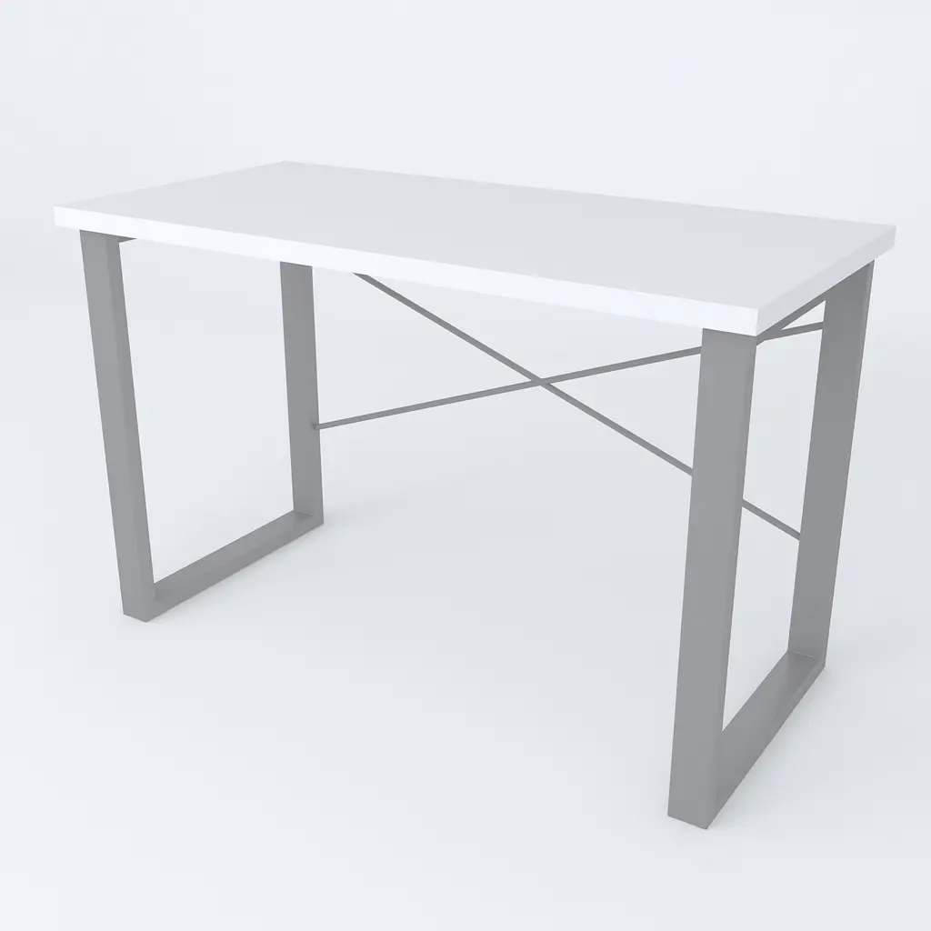 Письменный стол Ferrum-decor Драйв 750x1000x600 Серый металл ДСП Белое 32 мм (FRD-103303) - фото 2