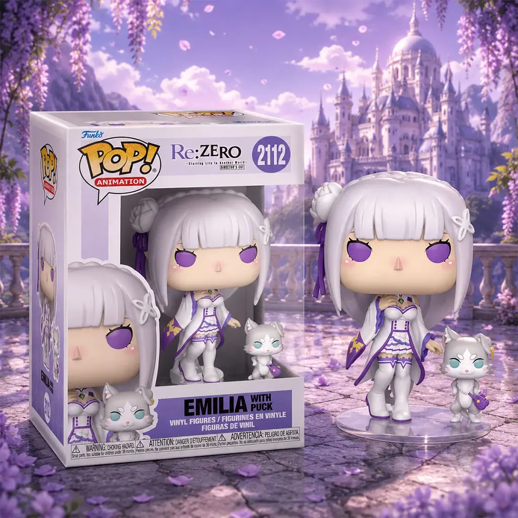 Фігурка Funko Pop набір серії Re:ZERO - Емілія з Паком (86515) - фото 3
