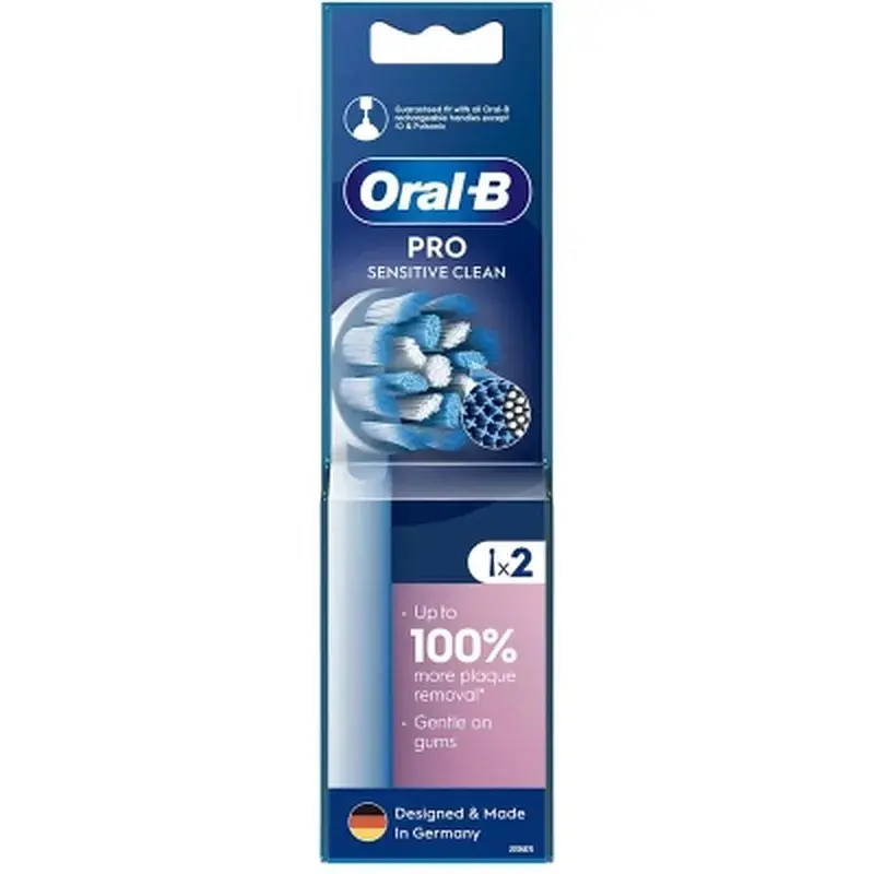 Насадка для зубної щітки Oral-B Sensitive Clean EB60X (2) (8006540847923) - фото 3