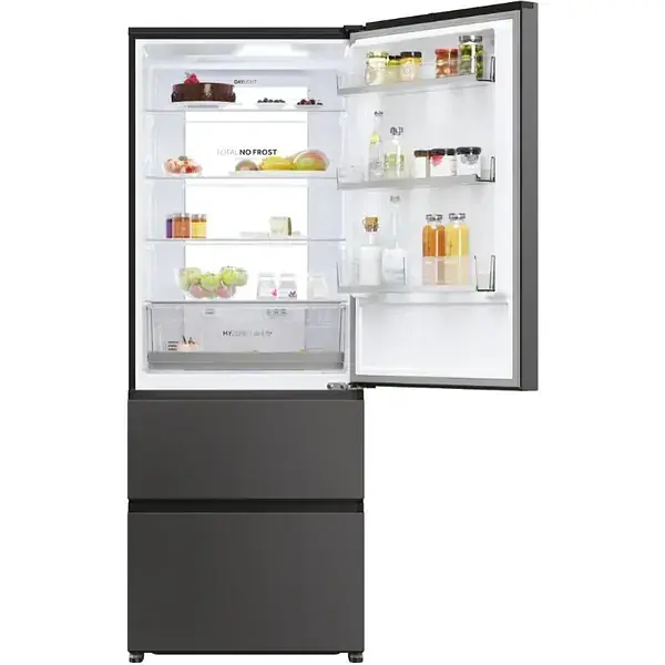 Холодильник Haier Haier багатодверний 190.5x70х64.8 холод. відд. 354 л мороз. відд. 174 л 3дв. А+ NF інв. дисплей зона нульова чорний - фото 8